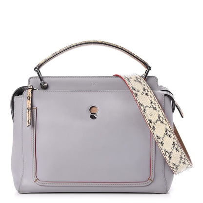 Fendi Vitello Baltico Dolce Elaphe DotCom Satchel Ardesia Grano Multicolor 1 of 9