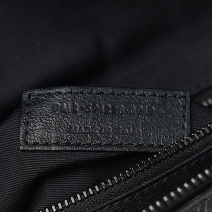 Saint Laurent Crocodile Embossed Matelasse Monogram Niki Body Bag Black 7 of 9