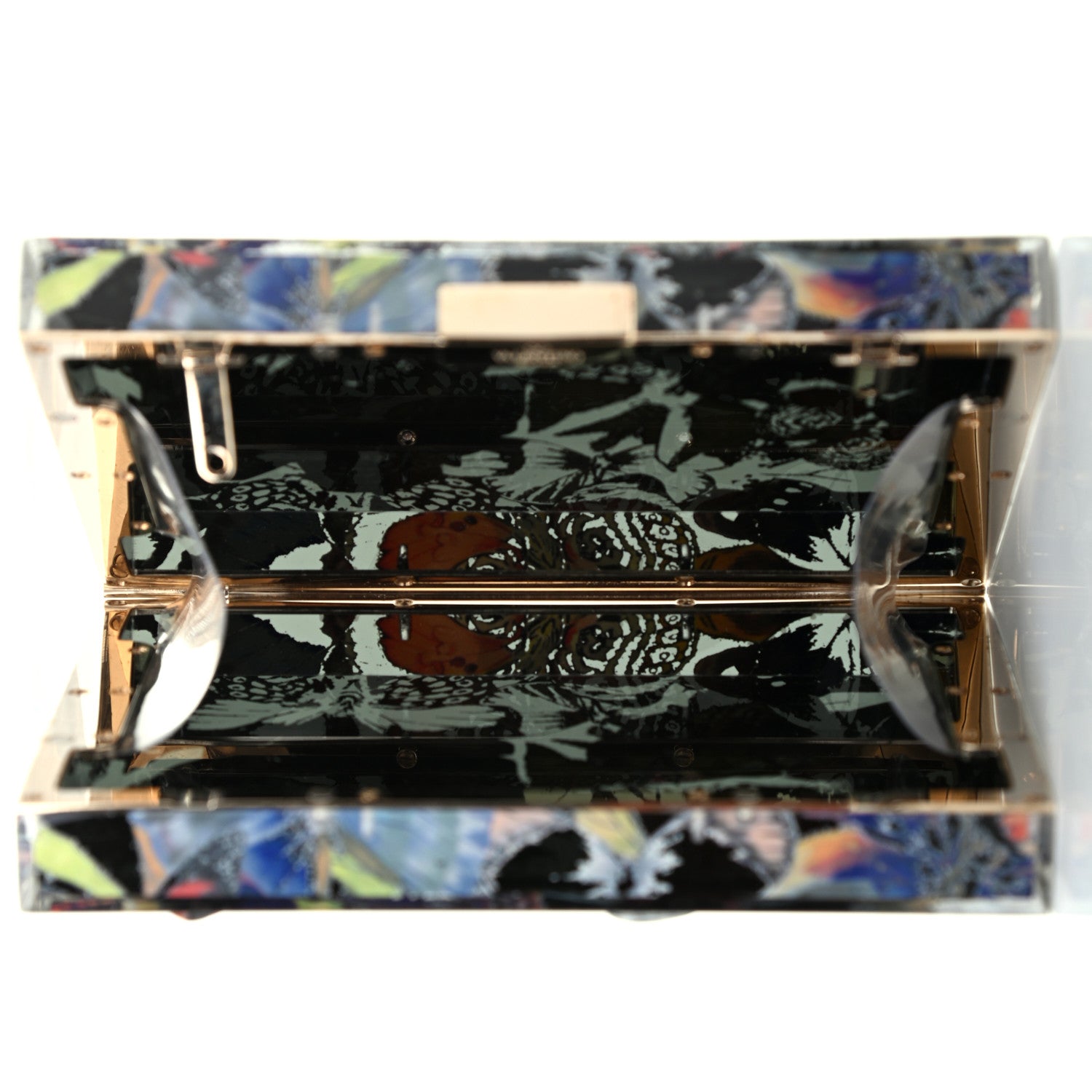 Valentino Garavani Plexiglass Camubutterfly Minaudiere Bag Multicolor 6 of 7
