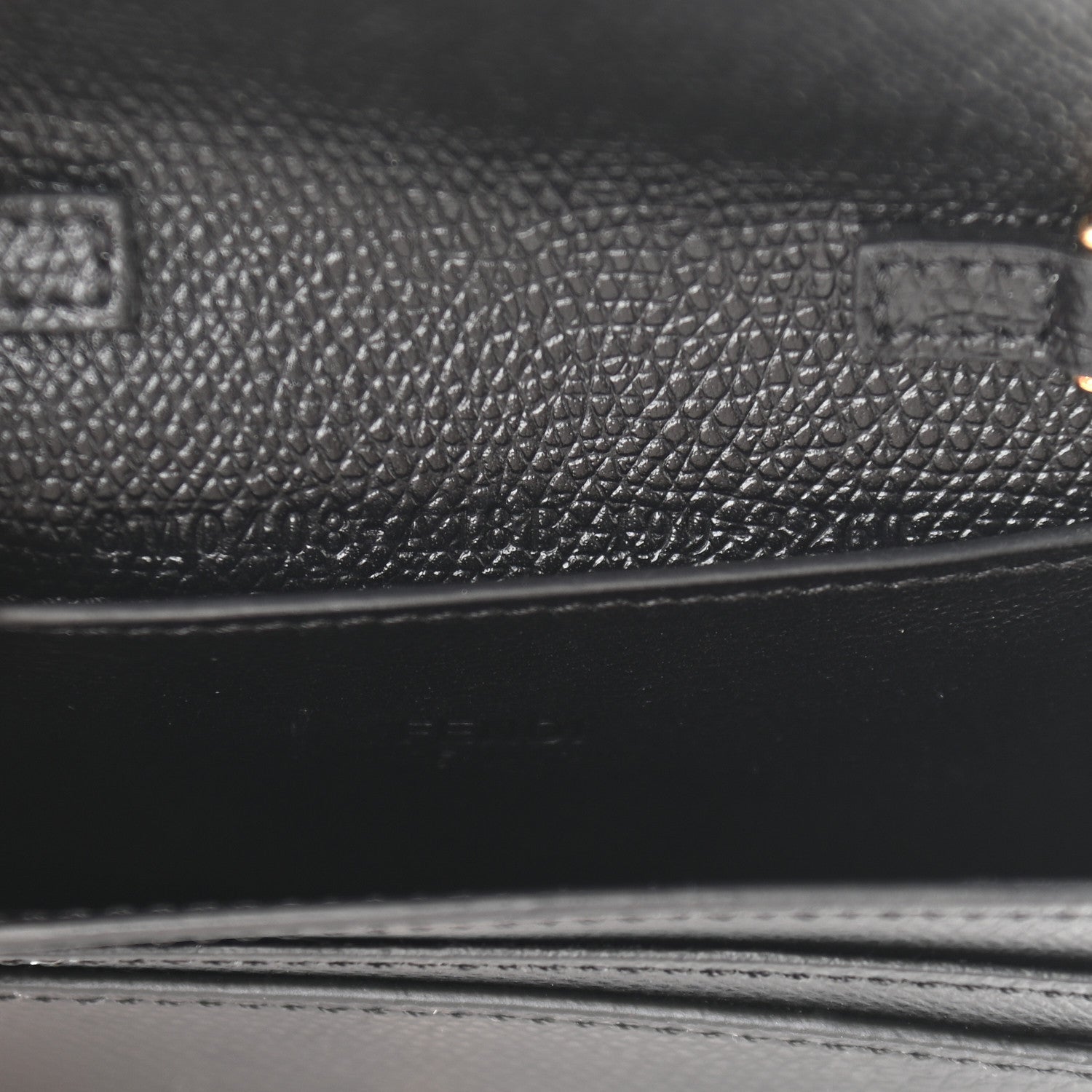 Fendi Vitello Cruise F is Fendi Geometric Flap Wallet on Chain Black 7 of 9