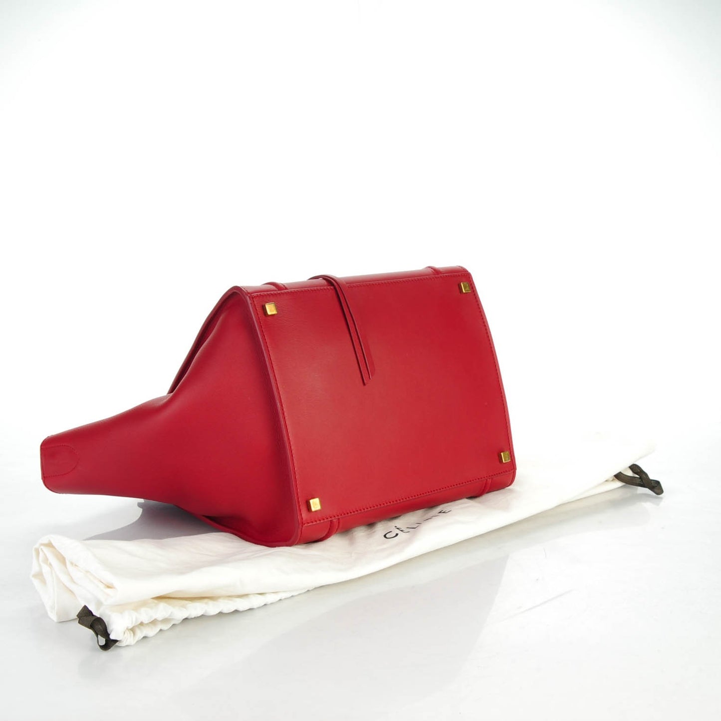 Supple Calfskin Medium Phantom Luggage Red