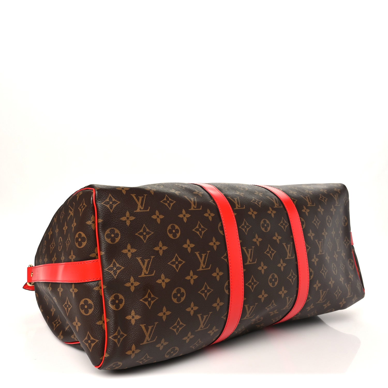 Louis Vuitton Calfskin Monogram Keepall Bandouliere 50 Coquelicot 3 of 8