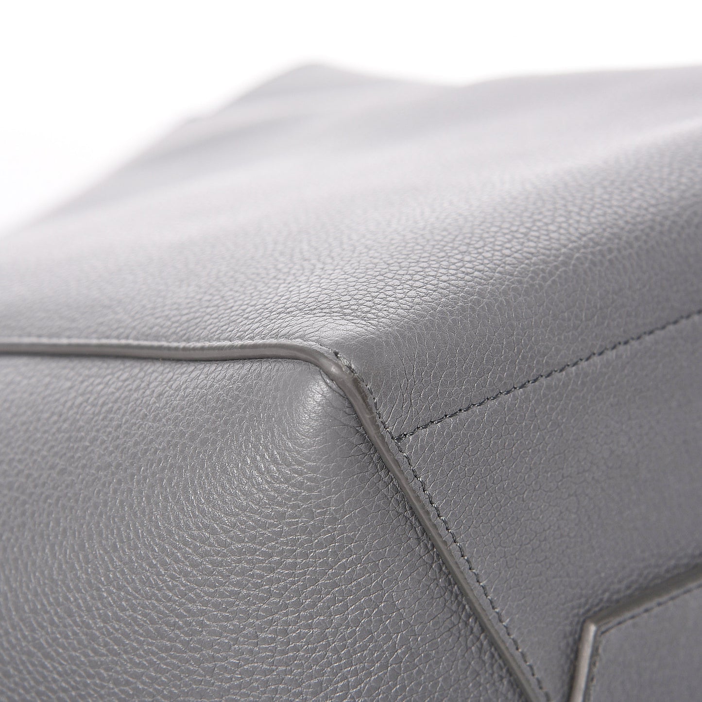 Soft Grained Calfskin Sangle Bucket Bag Storm