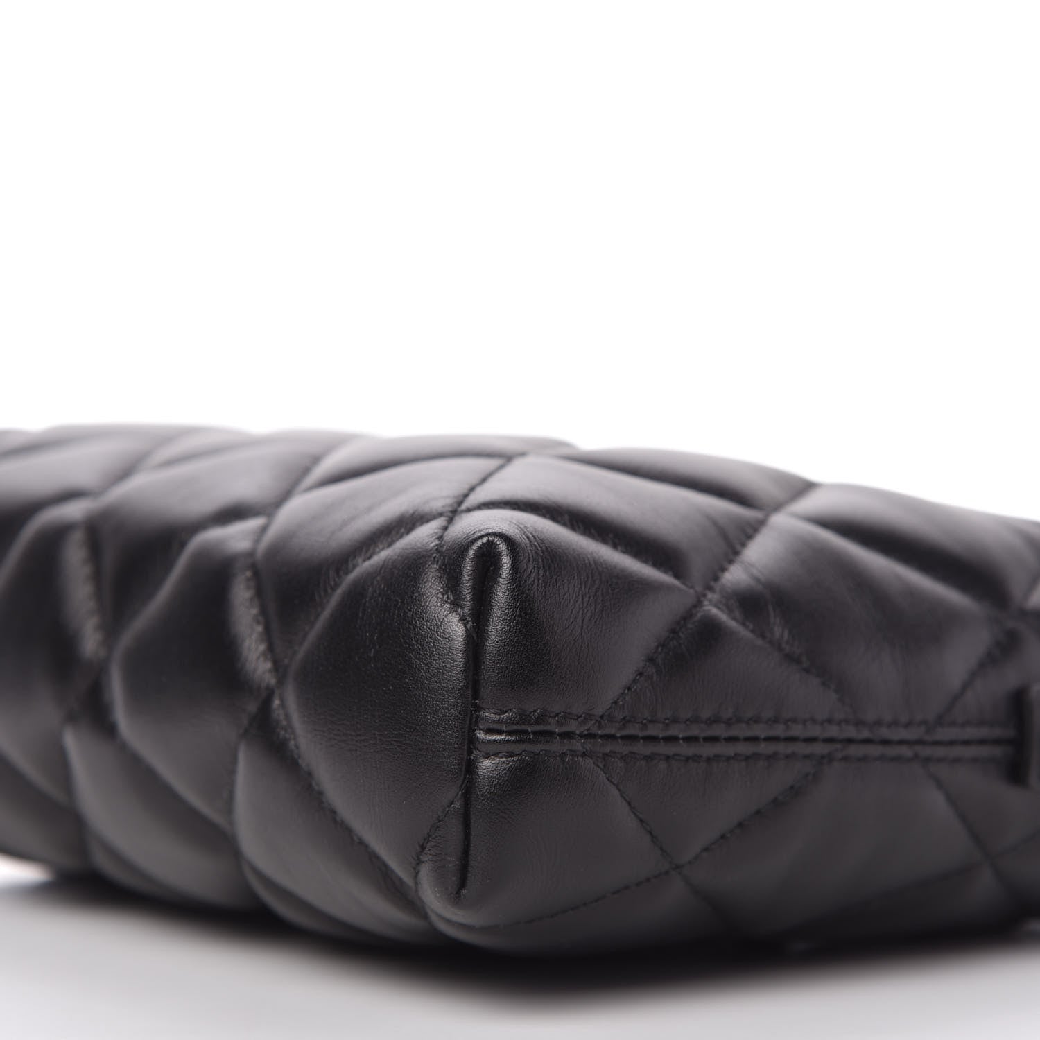 Balenciaga Nappa Calfskin Quilted Touch B Camera Shoulder Bag Black 7 of 10