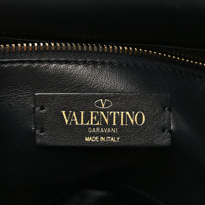 Valentino Garavani VALENTINO GARAVANI Nappa Medium Roman Stud Shoulder Bag Black 6 of 8