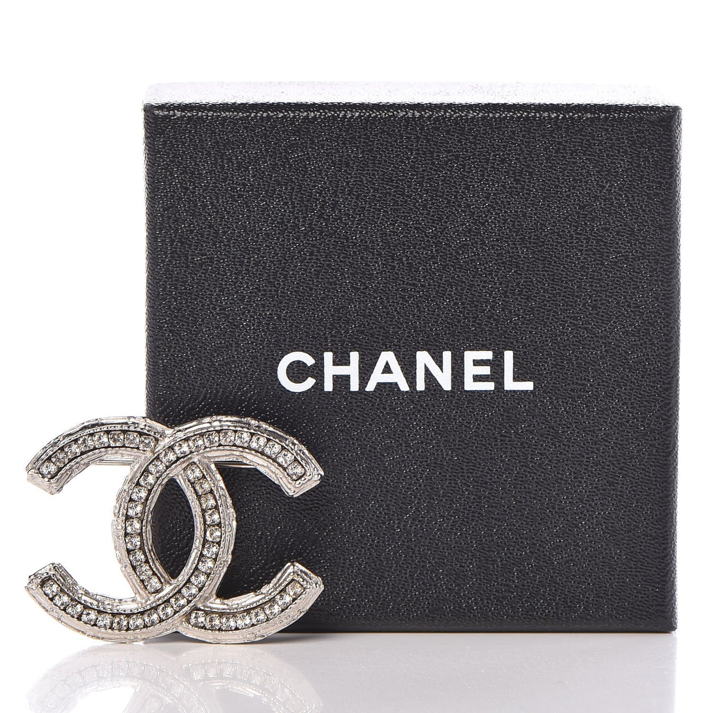Crystal CC Brooch Silver