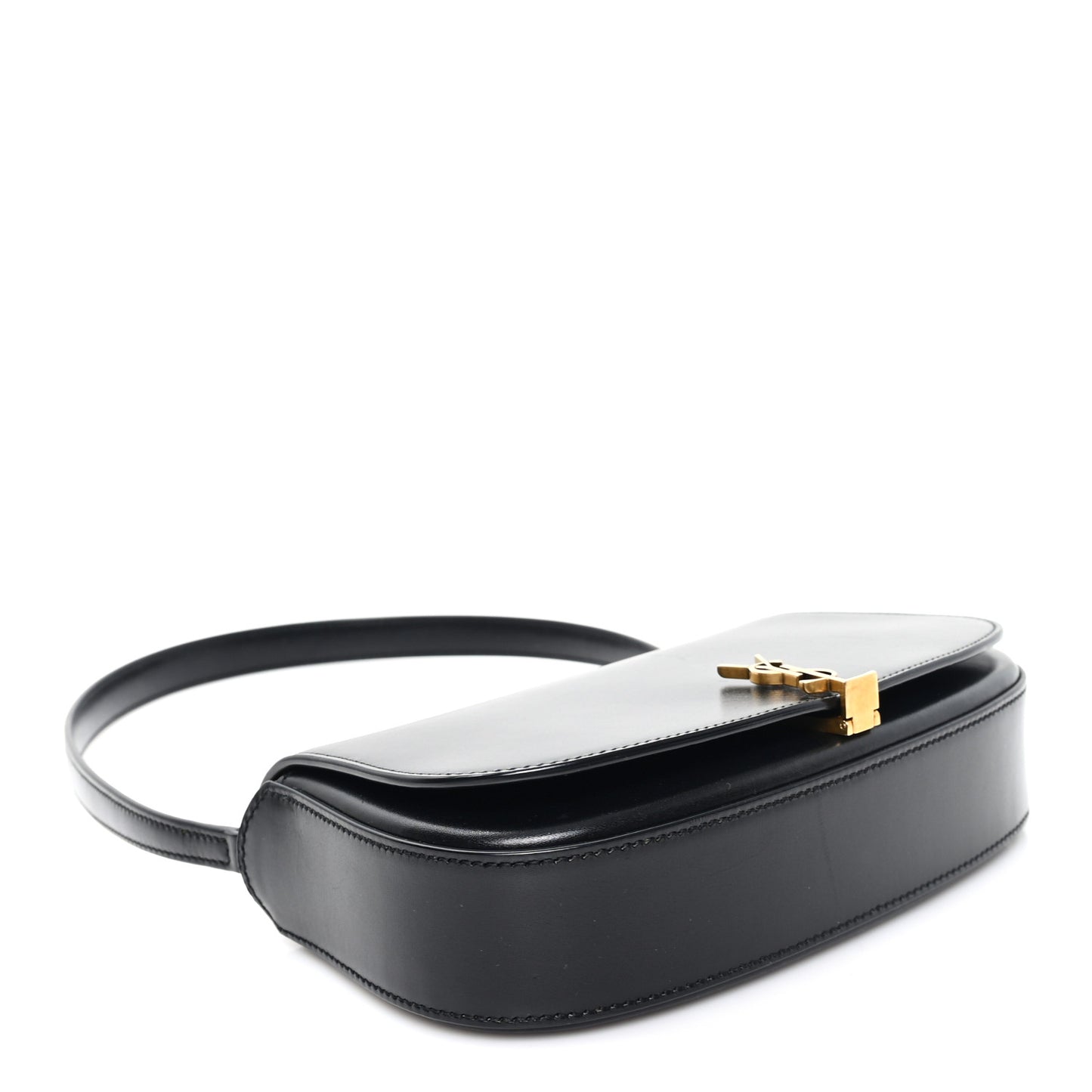 Box Calfskin Mini Voltaire Shoulder Bag Black