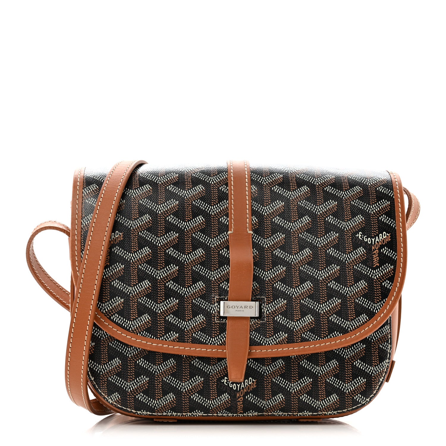 Goyard Goyardine Belvedere II PM Messenger Bag Black Gold 1 of 13