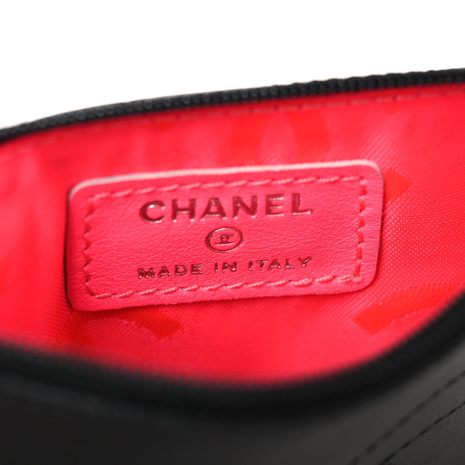 Chanel Caviar Timeless CC Cosmetic Pouch Black 6 of 7