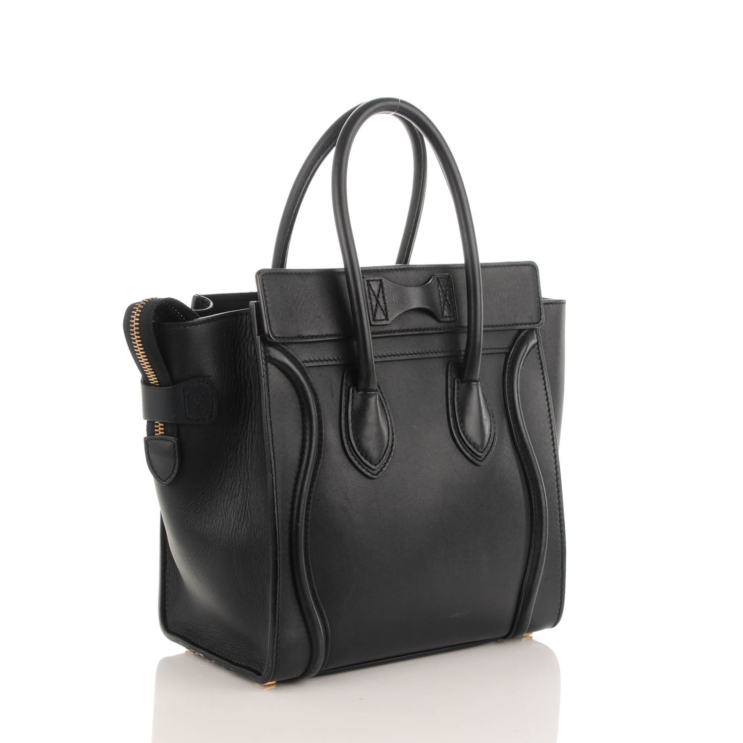 Celine Smooth Calfskin Micro Luggage Navy Blue 3 of 9