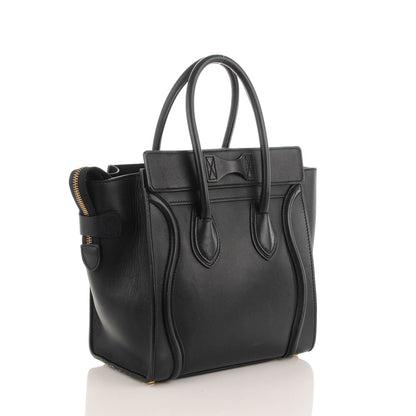 Celine Smooth Calfskin Micro Luggage Navy Blue 3 of 9