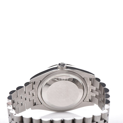 Rolex Stainless Steel Diamond 36mm Oyster Perpetual Datejust Watch Silver Jubilee 116244 5 of 7