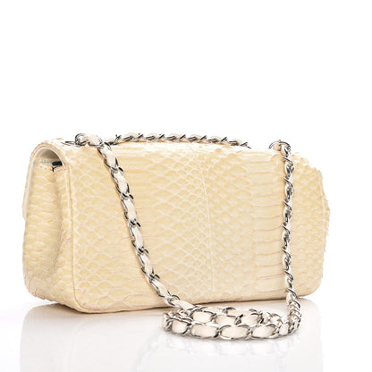 Chanel Python East West Flap White 3 of 7