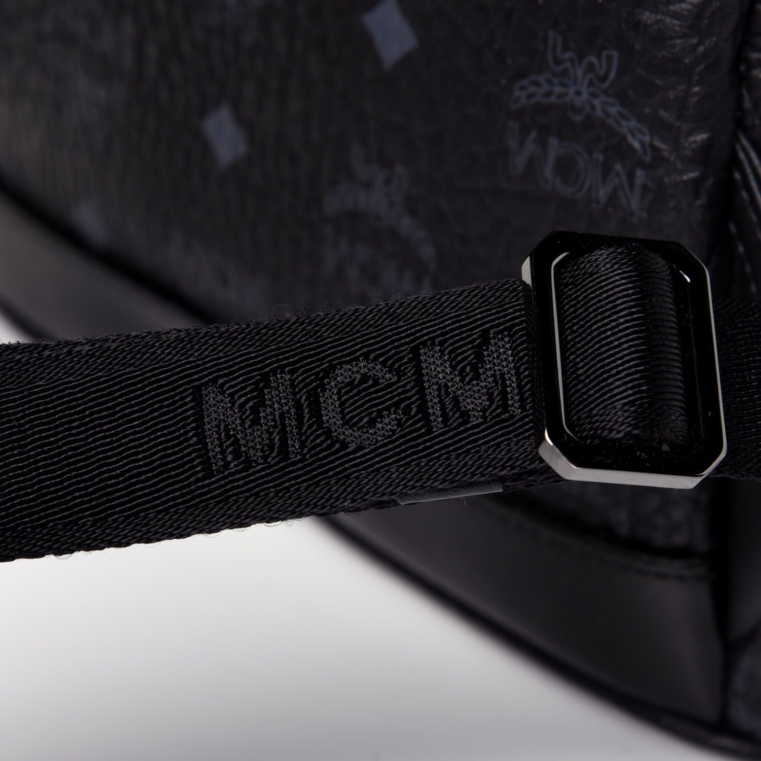 MCM Visetos Side Stud Mini Stark Backpack Black 11 of 12