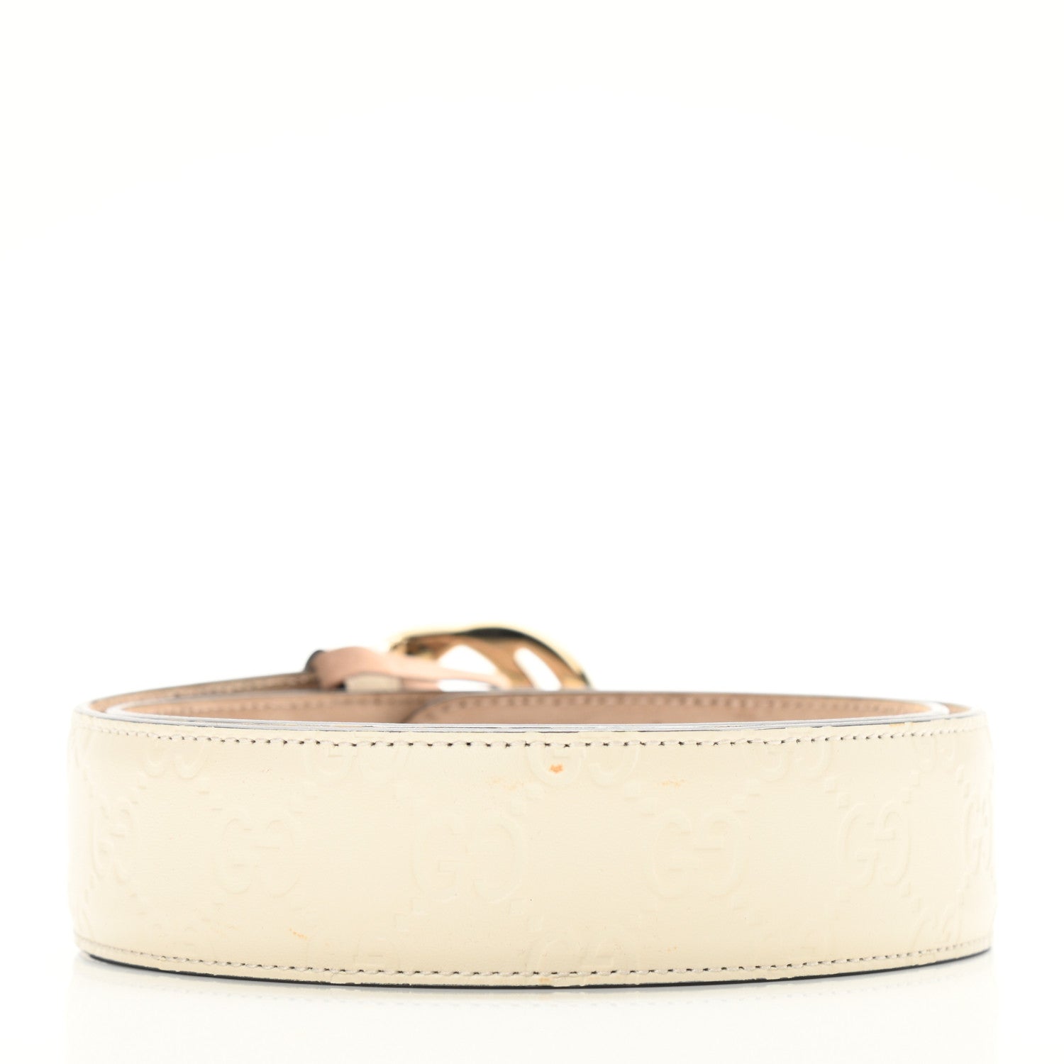 Gucci Guccissima Interlocking G Belt 75 30 Off White 3 of 6