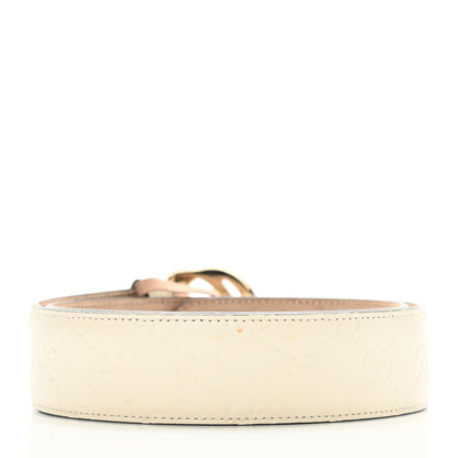 Gucci Guccissima Interlocking G Belt 75 30 Off White 3 of 6