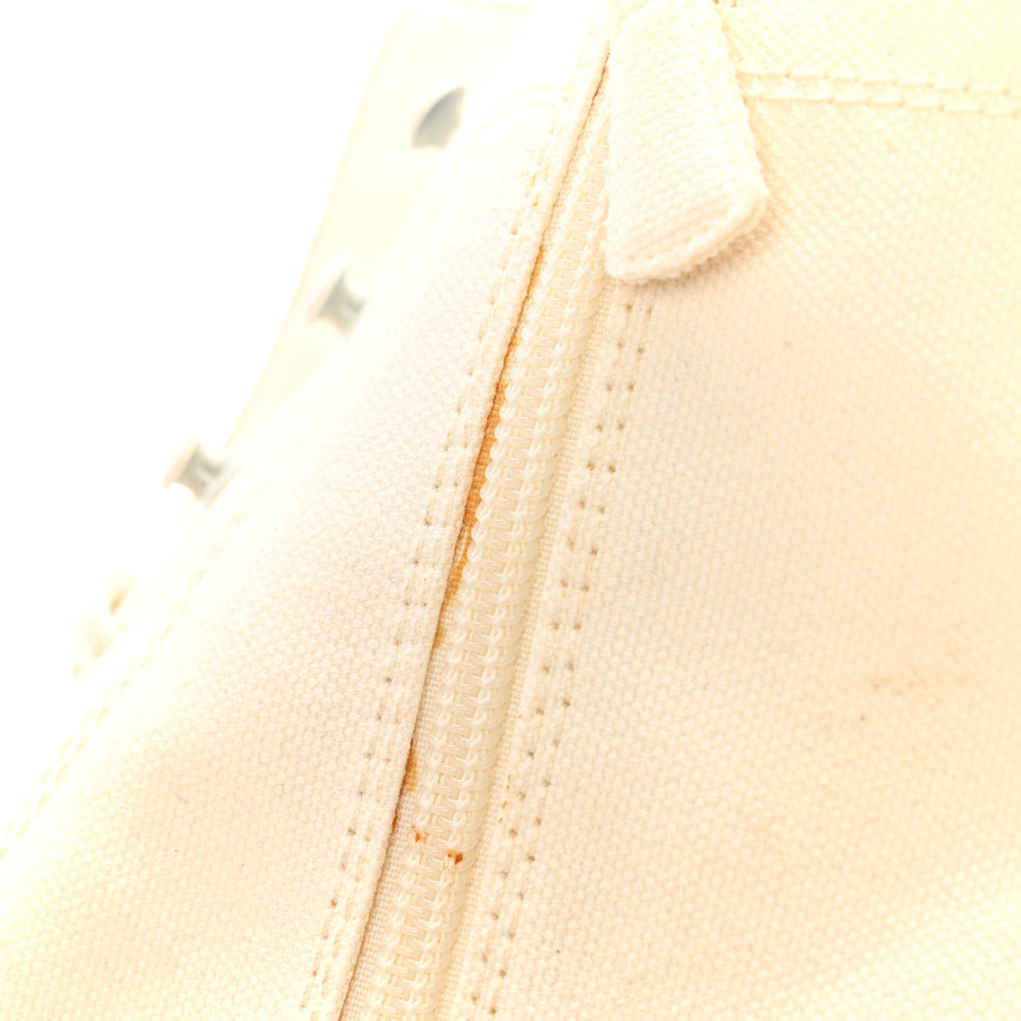 Fabric CC Lace Up Boots 41 White