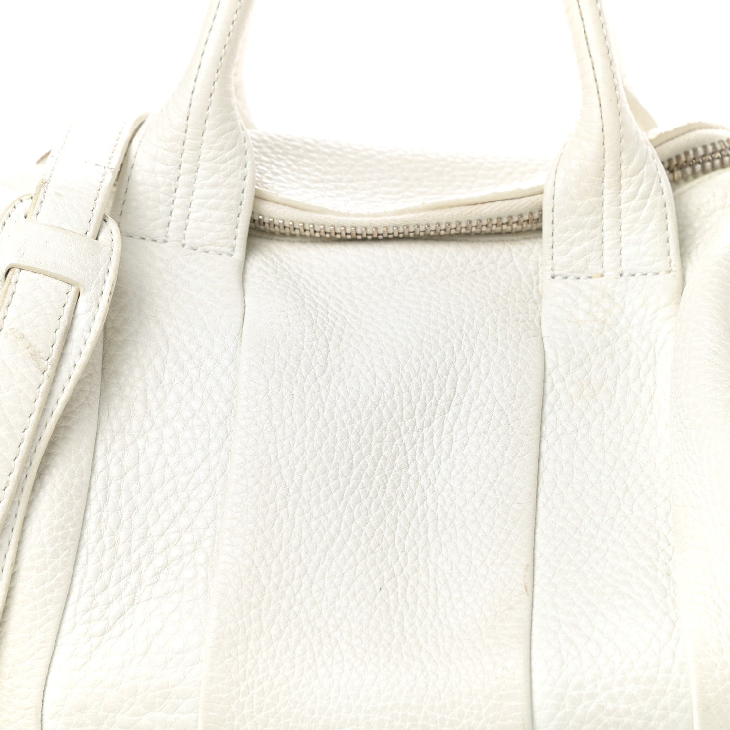Alexander Wang Pebbled Lambskin Rockie White Gold Hardware 9 of 9