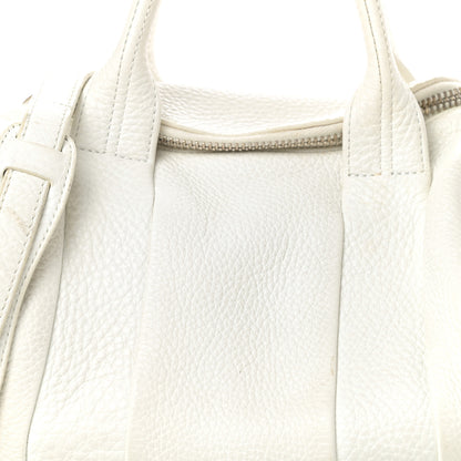 Alexander Wang Pebbled Lambskin Rockie White Gold Hardware 9 of 9