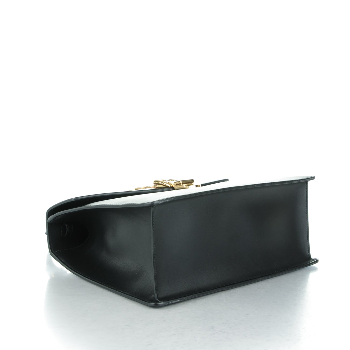 Calfskin Medium Sylvie Top Handle Bag Black