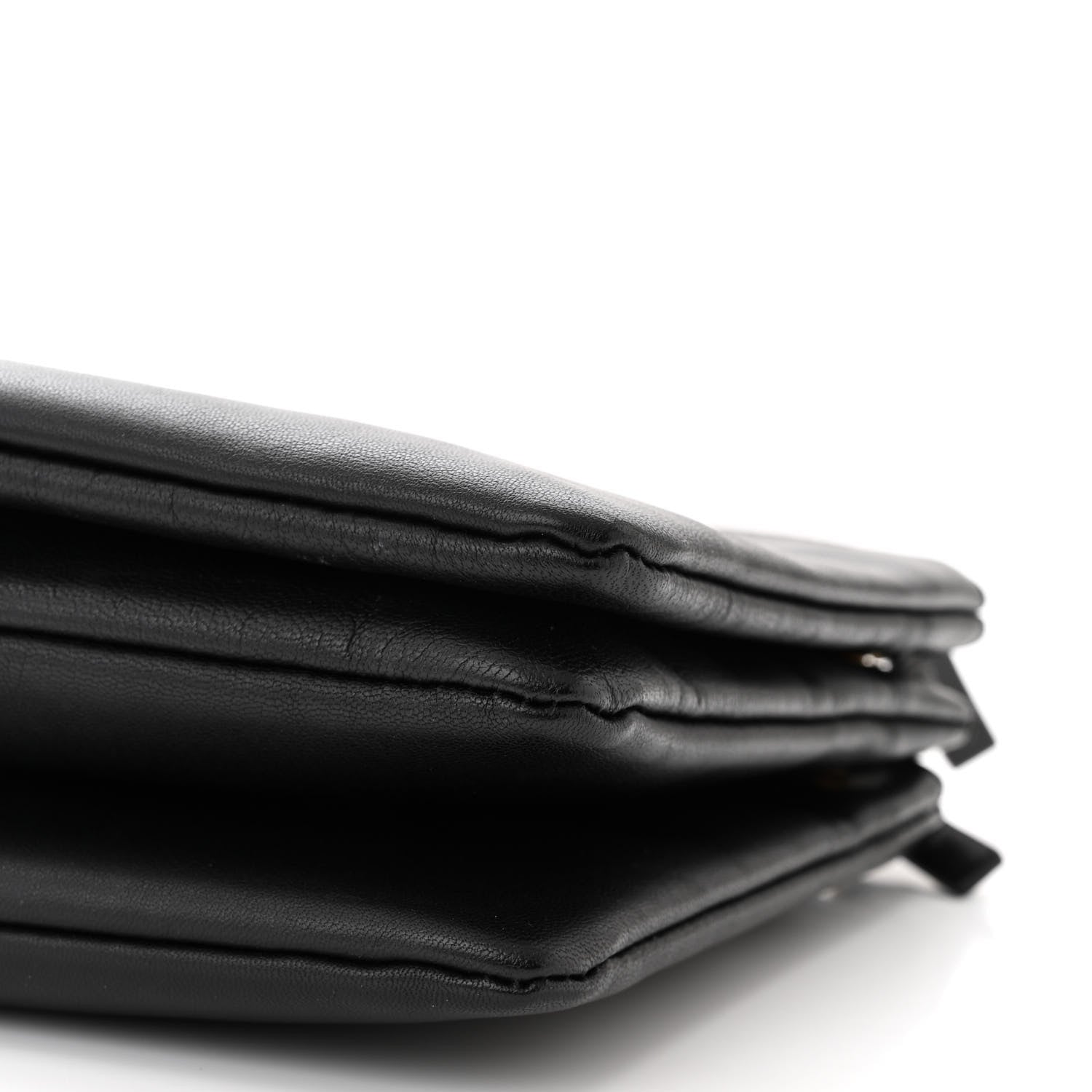 Celine Lambskin Small Trio Crossbody Bag Black 10 of 11