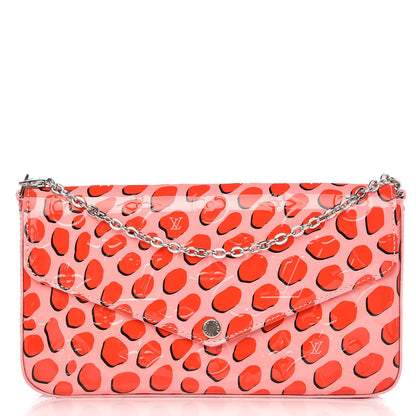 Louis Vuitton Vernis Jungle Dots Pochette Felicie Sugar Pink Poppy 1 of 7