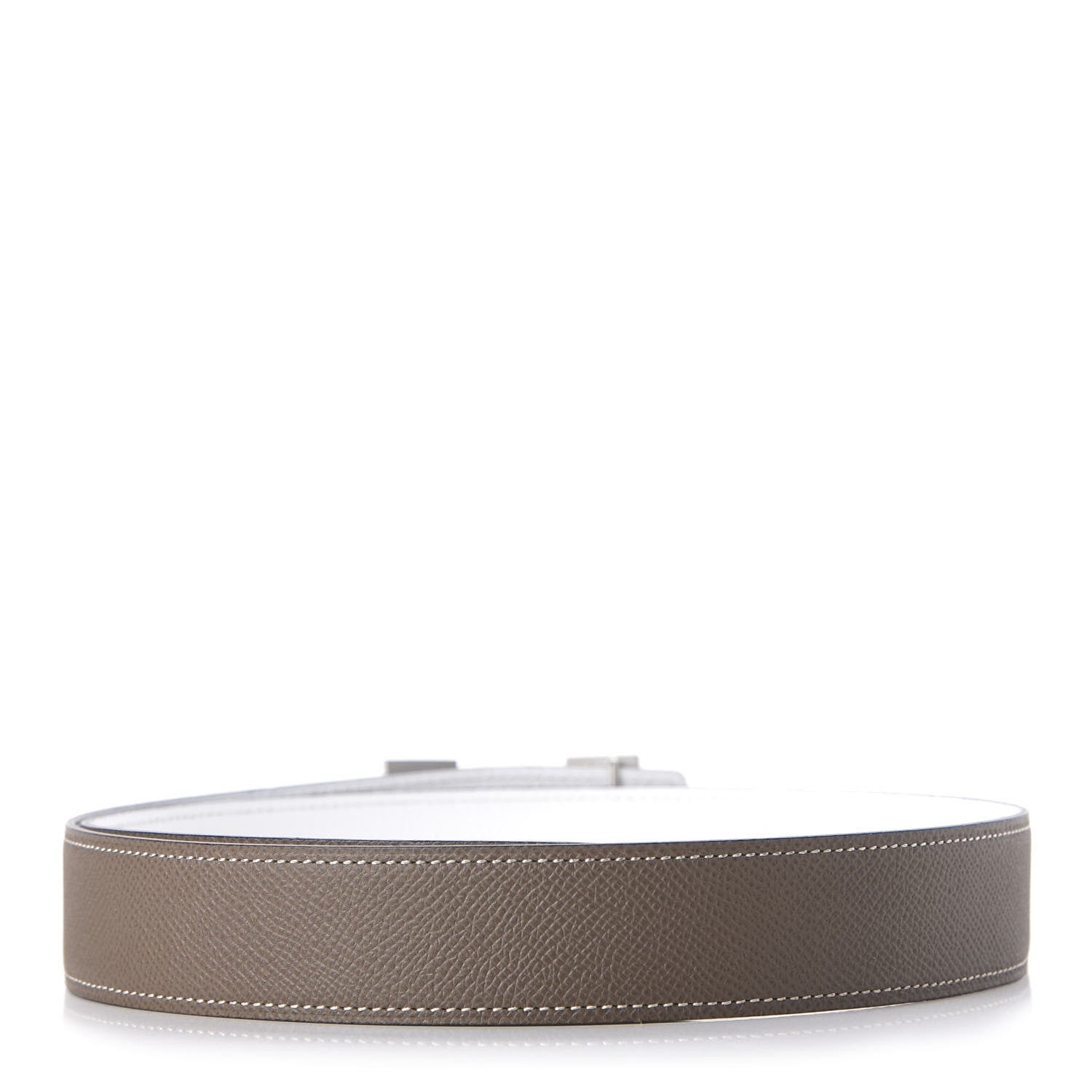 Hermes Epsom 32mm Belt 80 White Etoupe 2 of 6