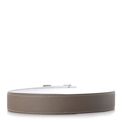 Hermes Epsom 32mm Belt 80 White Etoupe 2 of 6