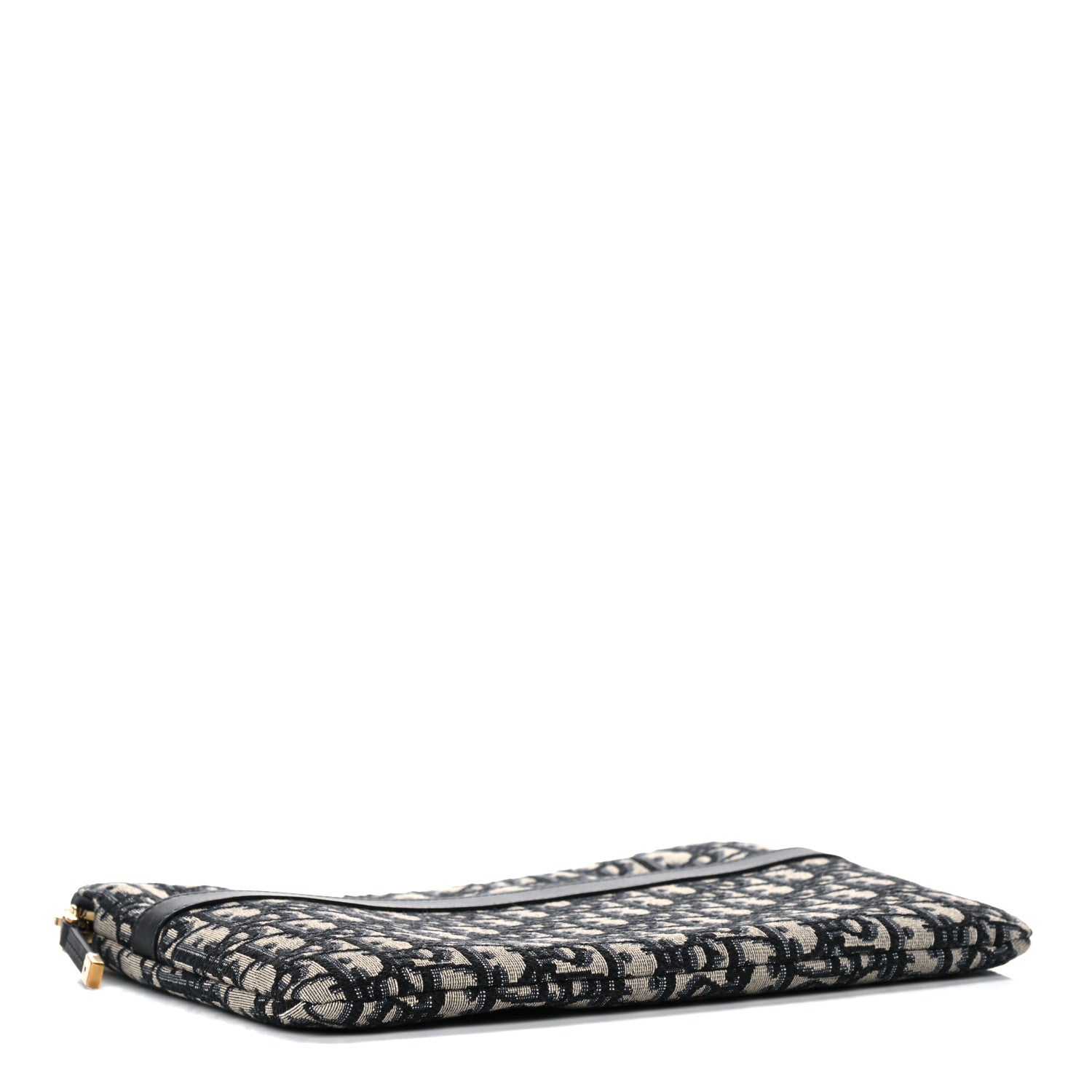 Christian Dior Oblique Pouch Clutch Blue 4 of 10
