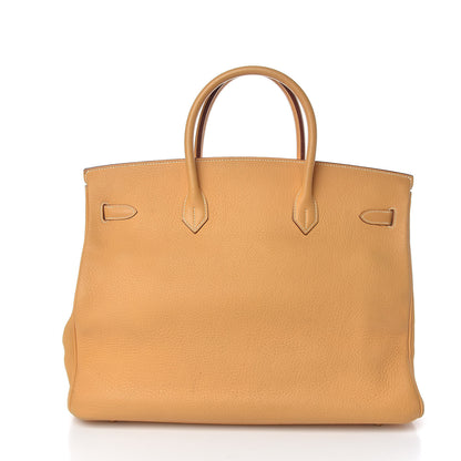 Hermes Taurillon Clemence Birkin 40 Sable 4 of 44