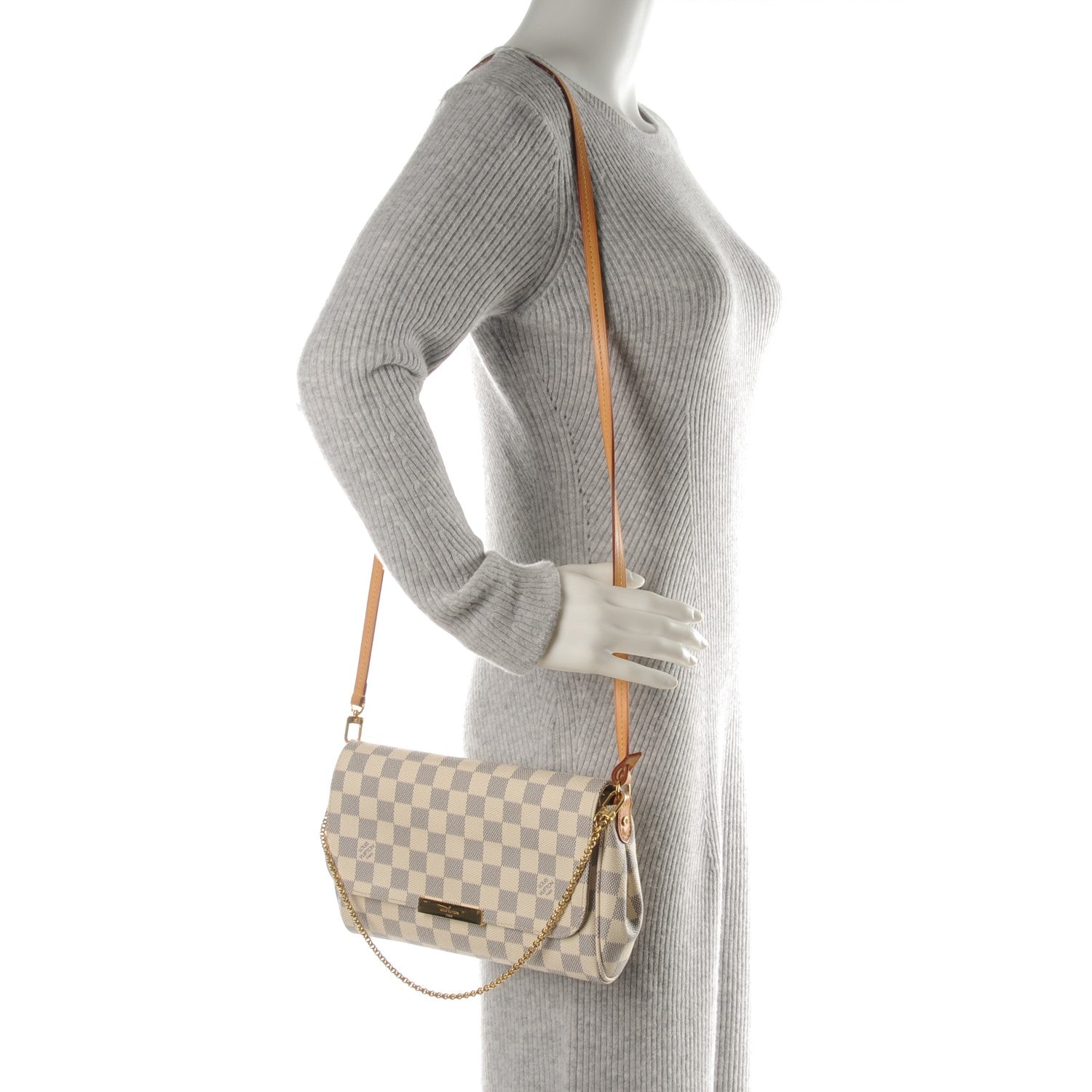 Louis Vuitton Damier Azur Favorite MM 2 of 8