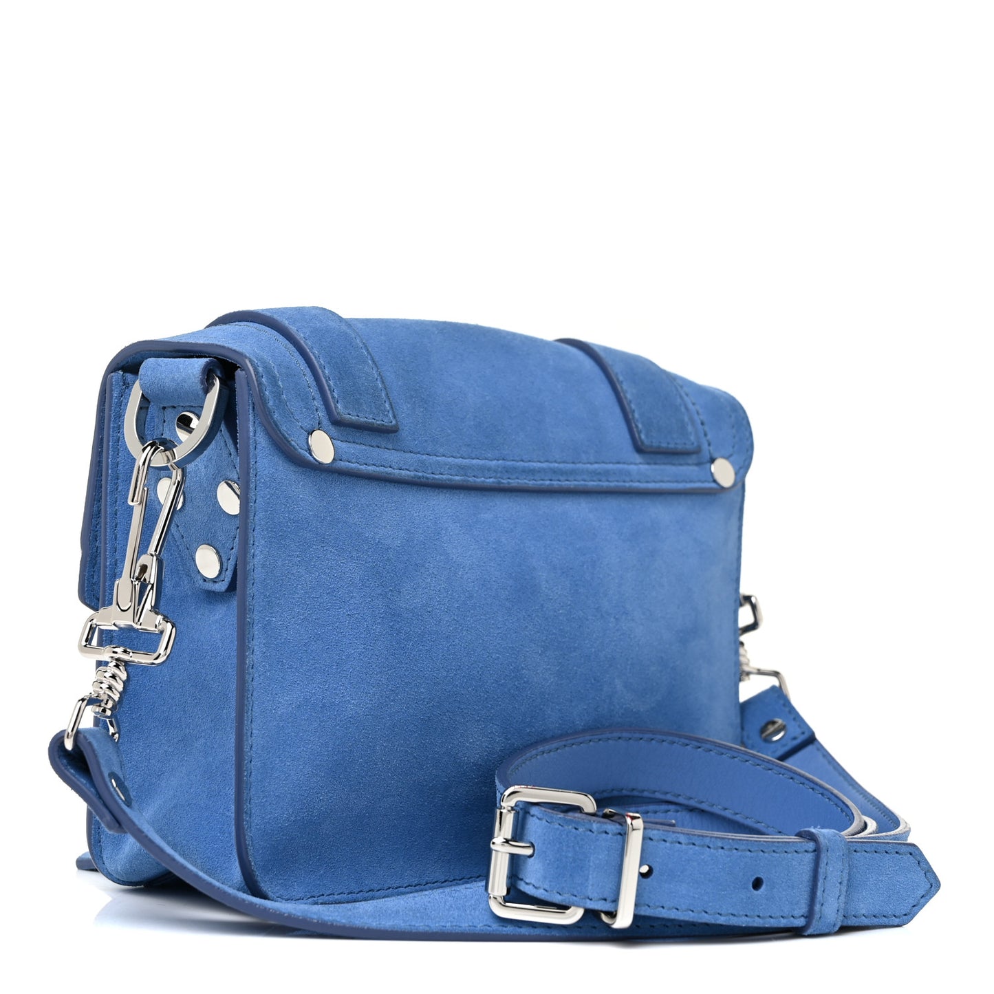 Suede PS1 Mini Pouch Messenger Bag Slate Blue