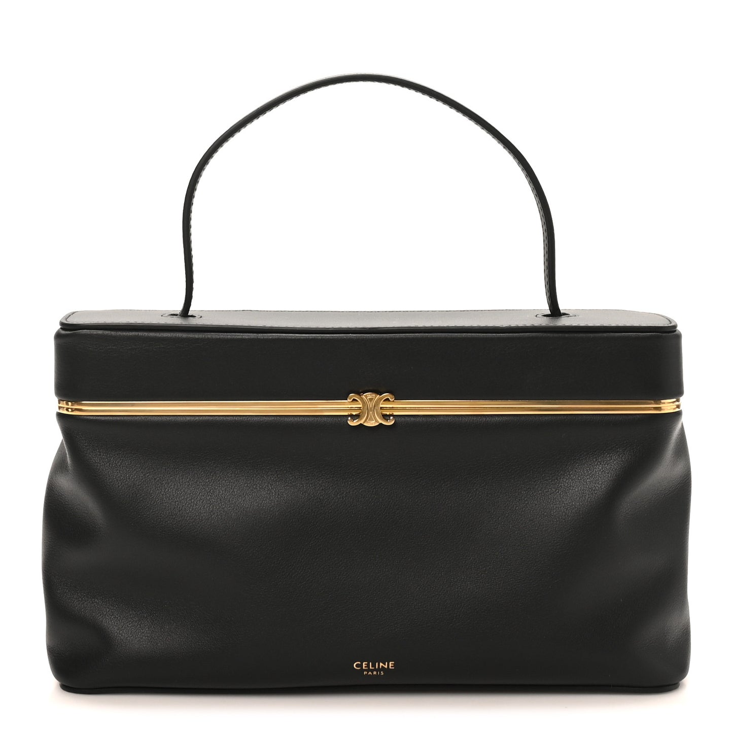Supple Calfskin Rectangle Bag Black