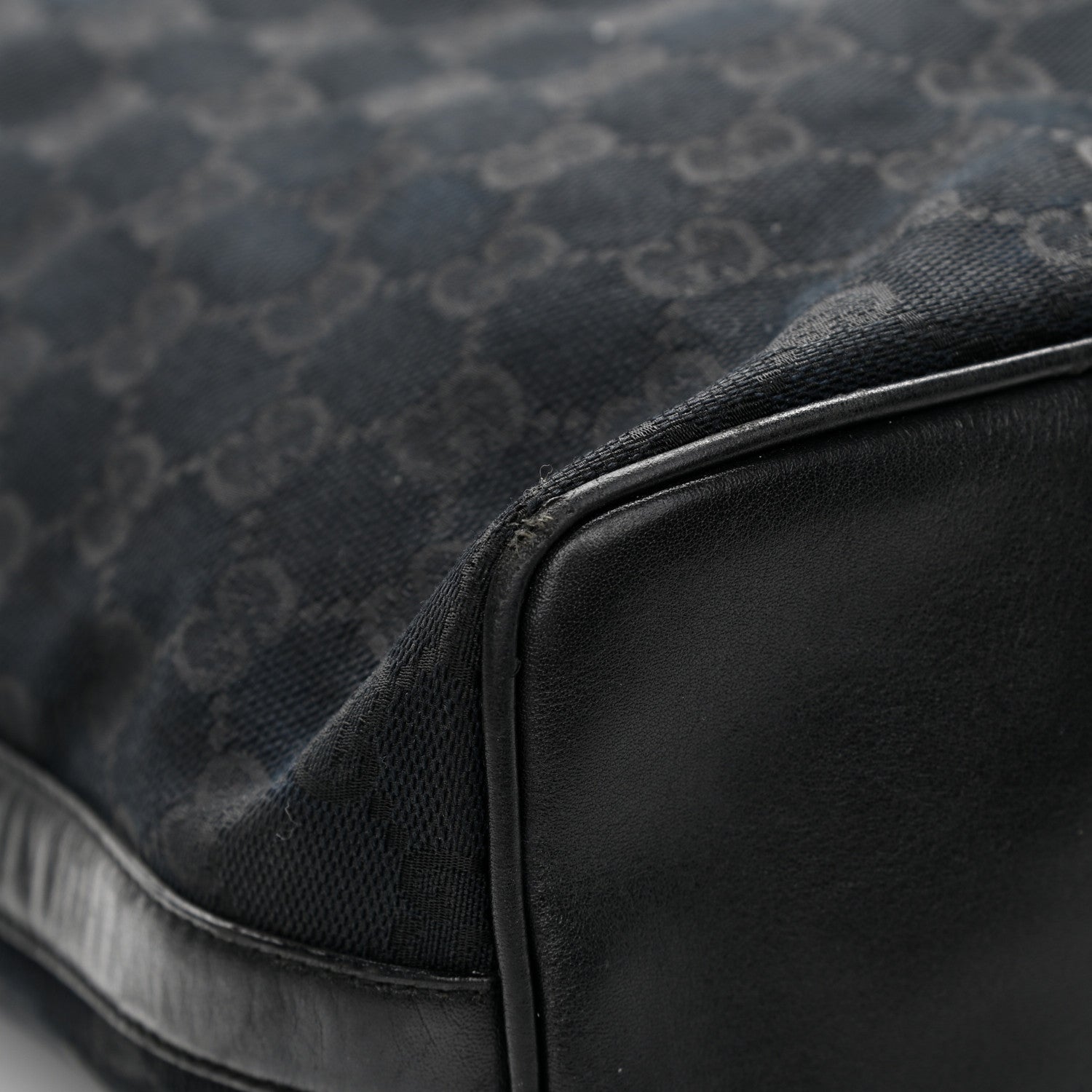 Gucci Nylon Monogram Large Hobo Black 12 of 13