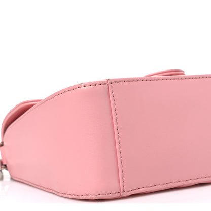 Gucci Calfskin Matelasse Mini GG Marmont Top Handle Shoulder Bag Wild Rose 9 of 10