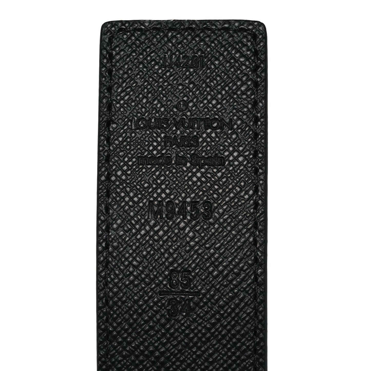 Calfskin Monogram 30mm LV Initiales Reversible Belt 85 34 Black
