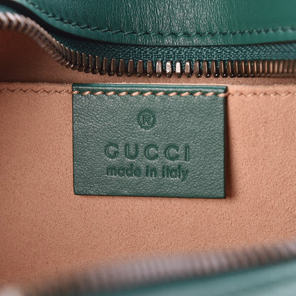 Gucci Calfskin Matelasse Small GG Marmont Chain Shoulder Bag Emerald Green 6 of 9