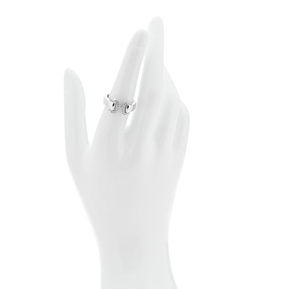 Cartier 18K White Gold Diamond C De Cartier Ring 54 7 2 of 5