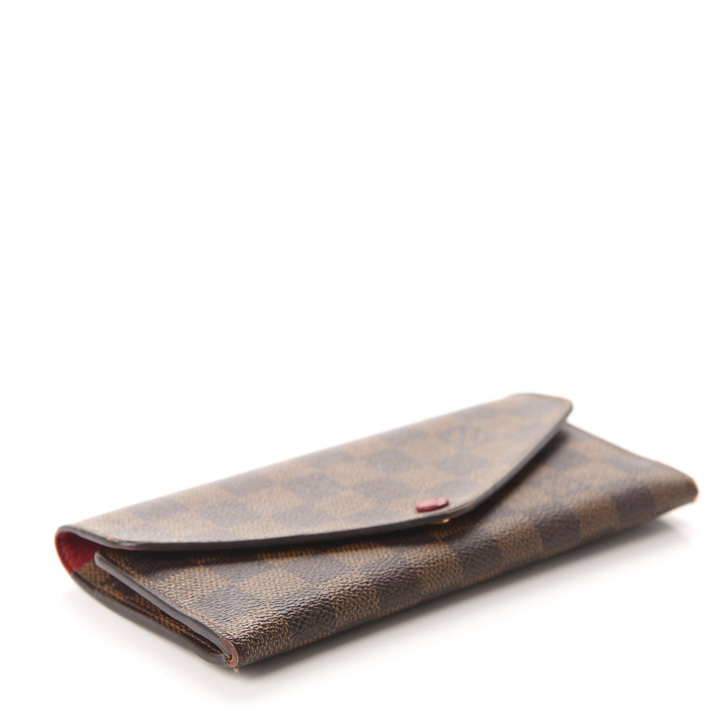 Damier Ebene Josephine Wallet Red