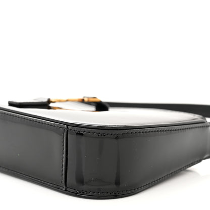 Saint Laurent Patent Calfskin Le 5 A 7 Mini Hobo Black 10 of 10