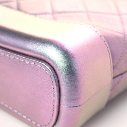 Chanel Iridescent Lambskin Calfskin Quilted Small Gabrielle Hobo Light Purple 13 of 16