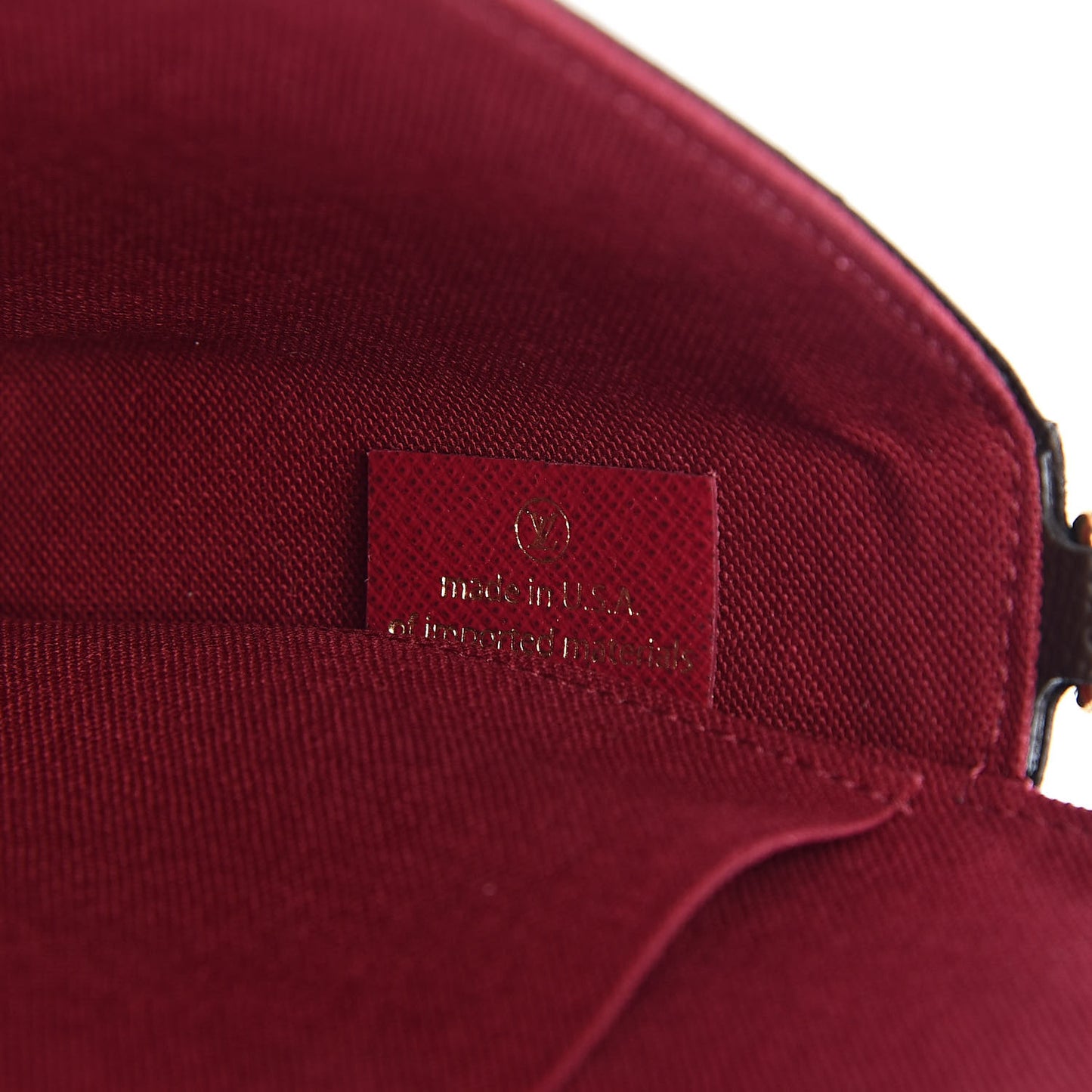 Monogram Pochette Felicie Chain Wallet Fuchsia