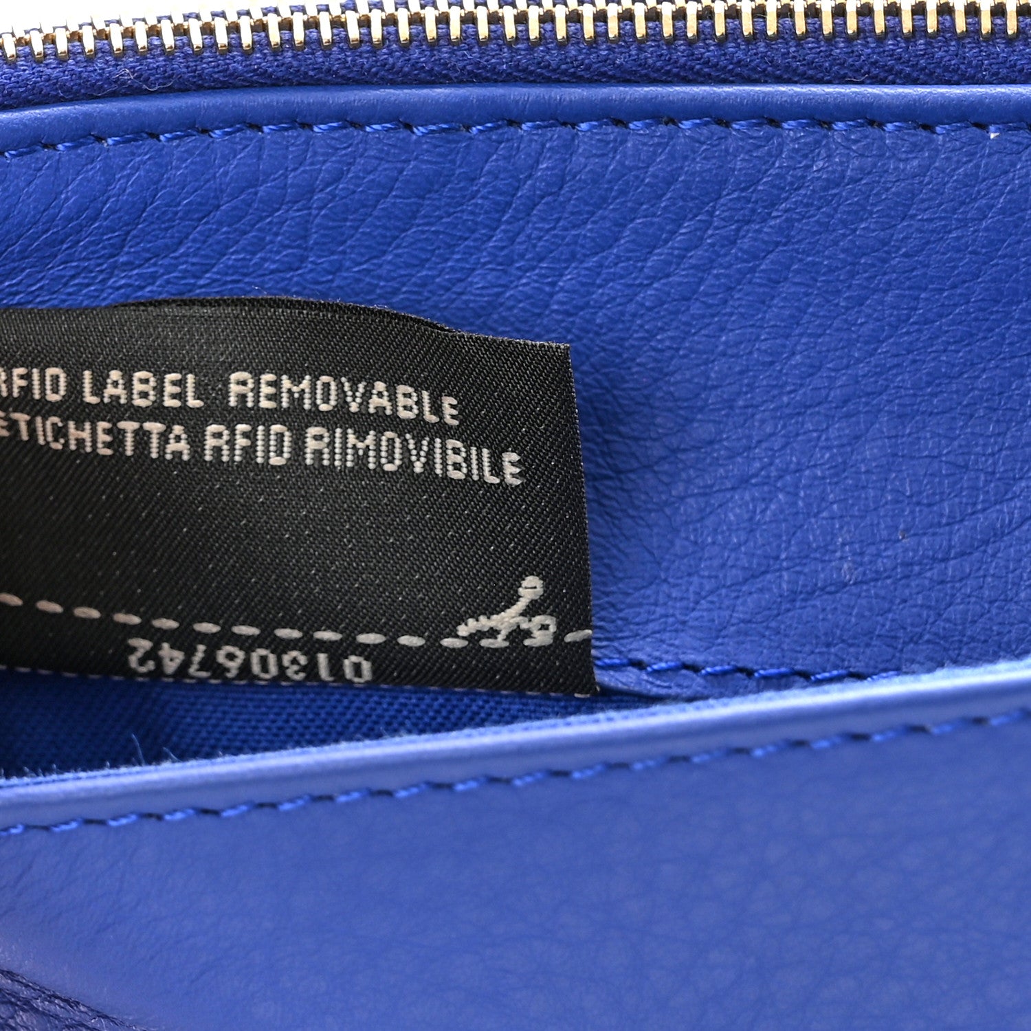Fendi Vitello Flamingo Tube Wallet on Chain Blue Neon 8 of 11