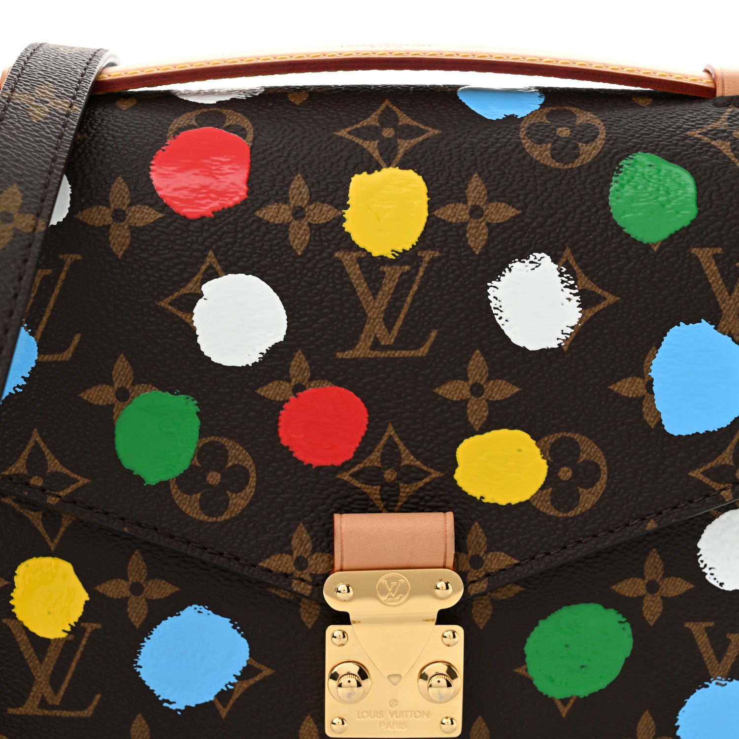 Louis Vuitton LV x YK Monogram Painted Dots Pochette Metis 8 of 10
