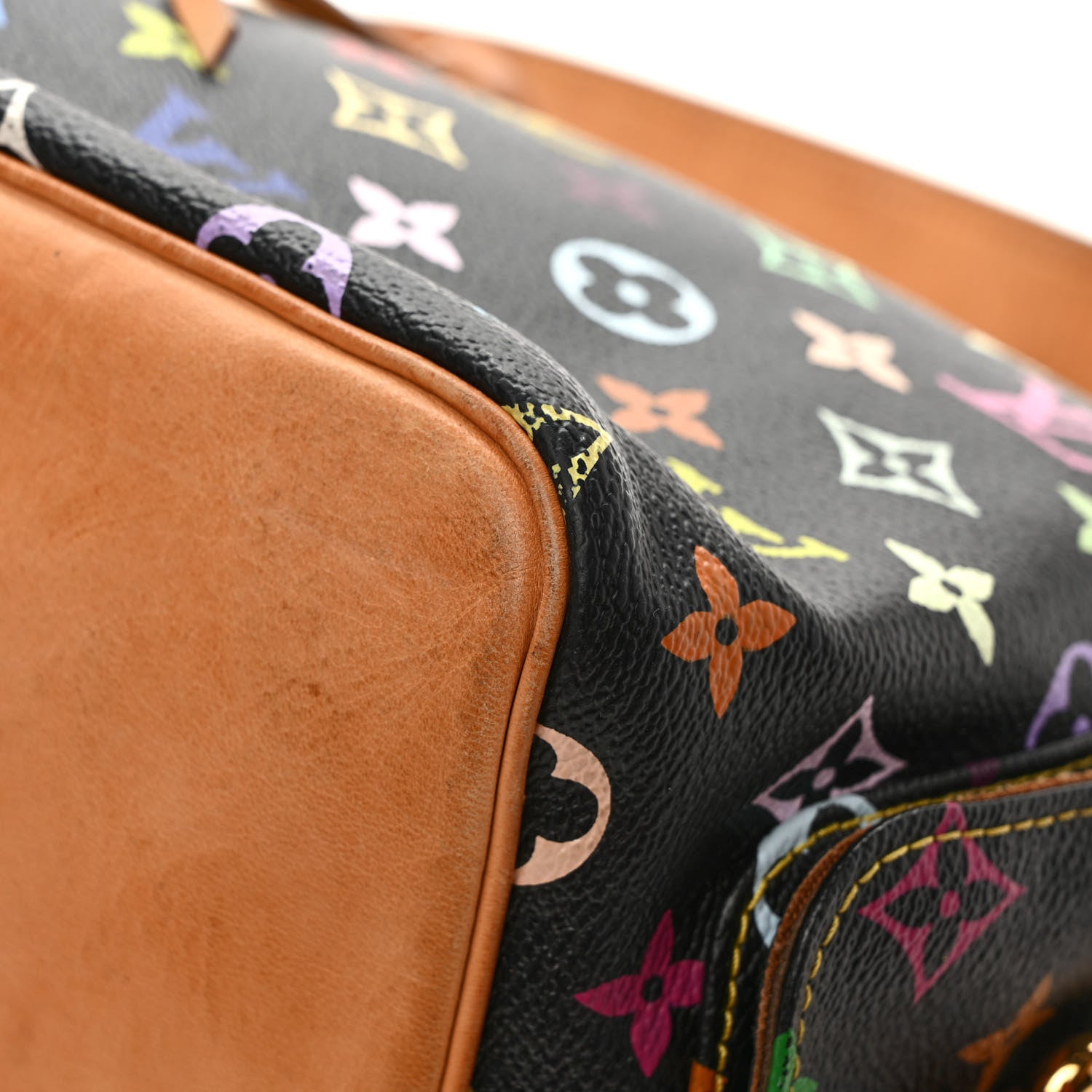 Louis Vuitton Monogram Multicolor Petit Noe Black 9 of 12