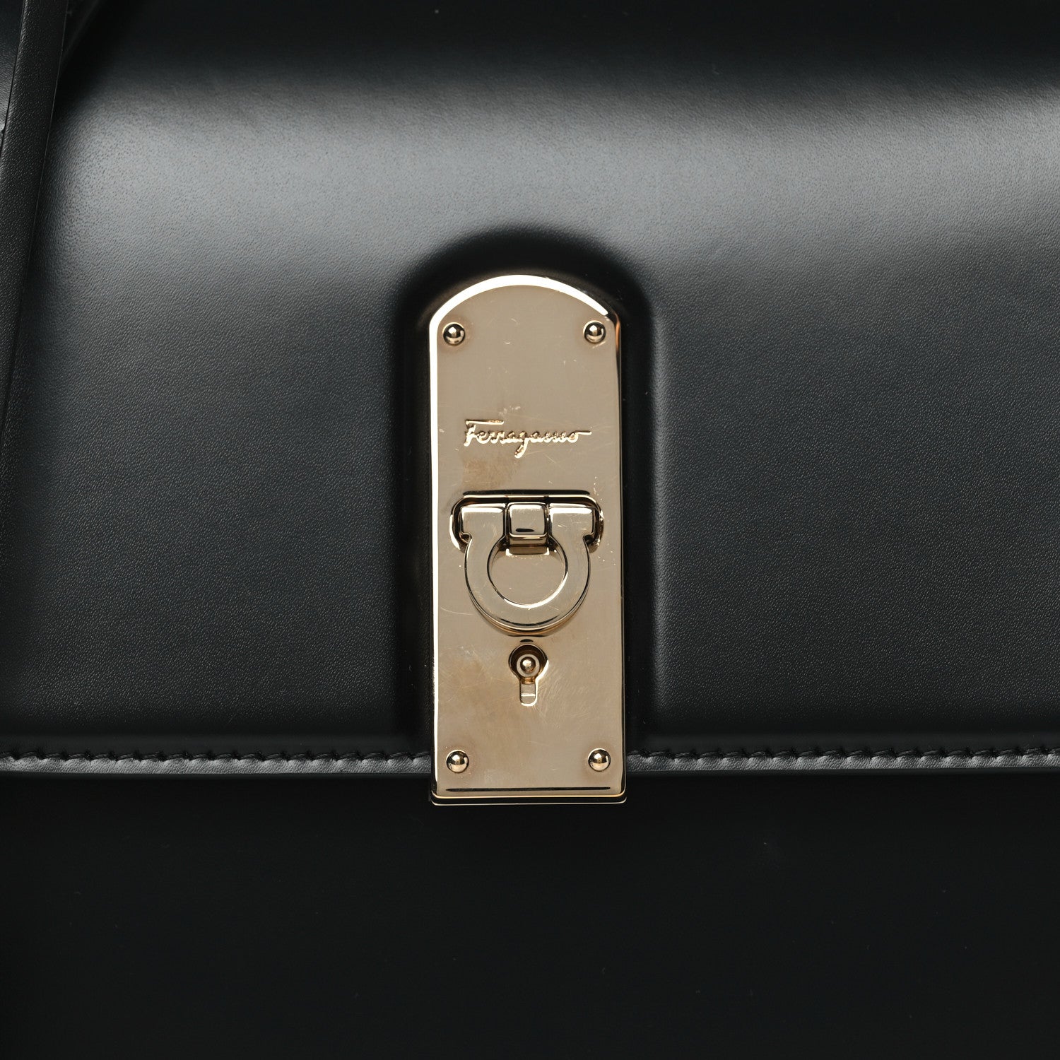 Salvatore Ferragamo Smooth Calfskin Medium Boxyz Black 7 of 9