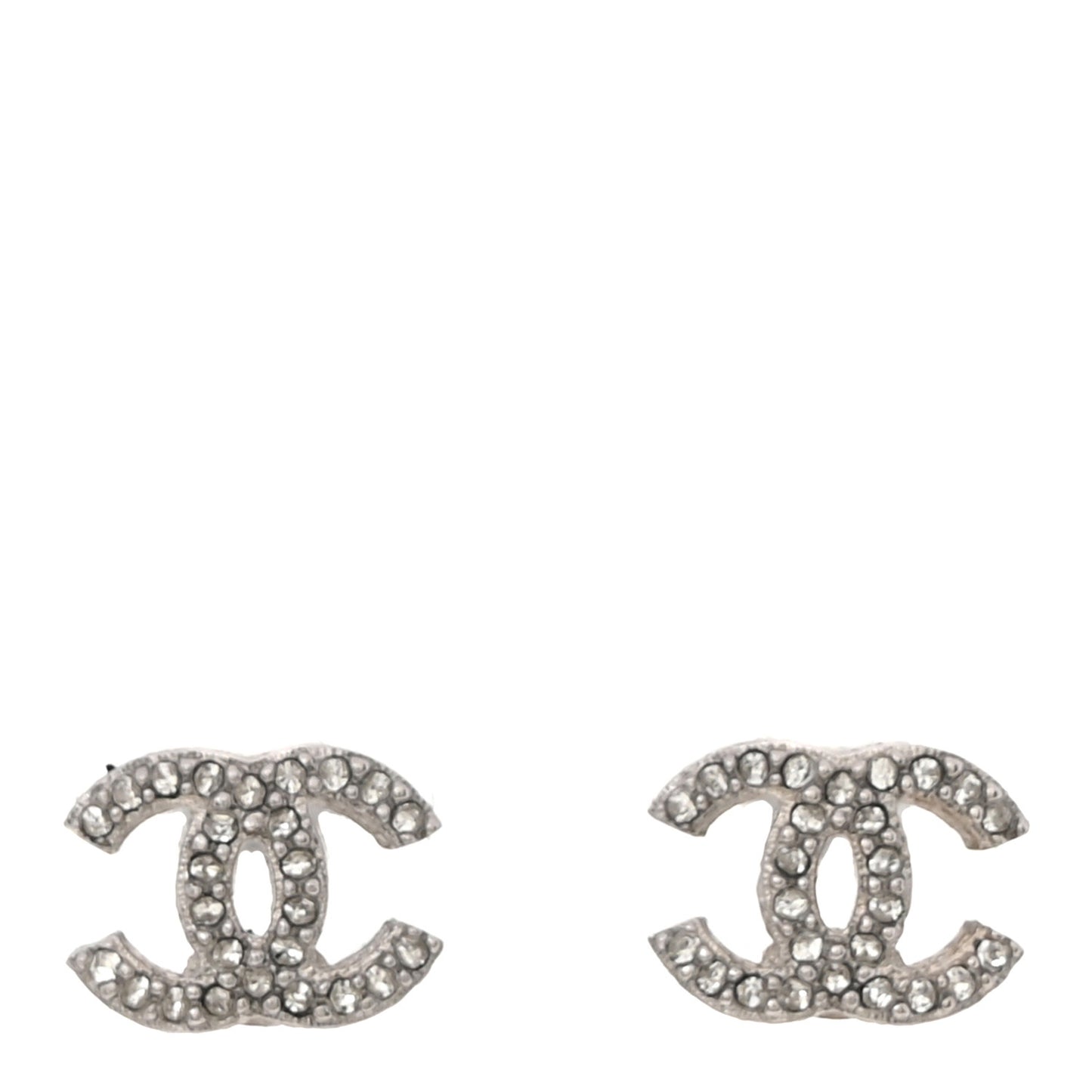 Crystal Mini Timeless CC Earrings Silver
