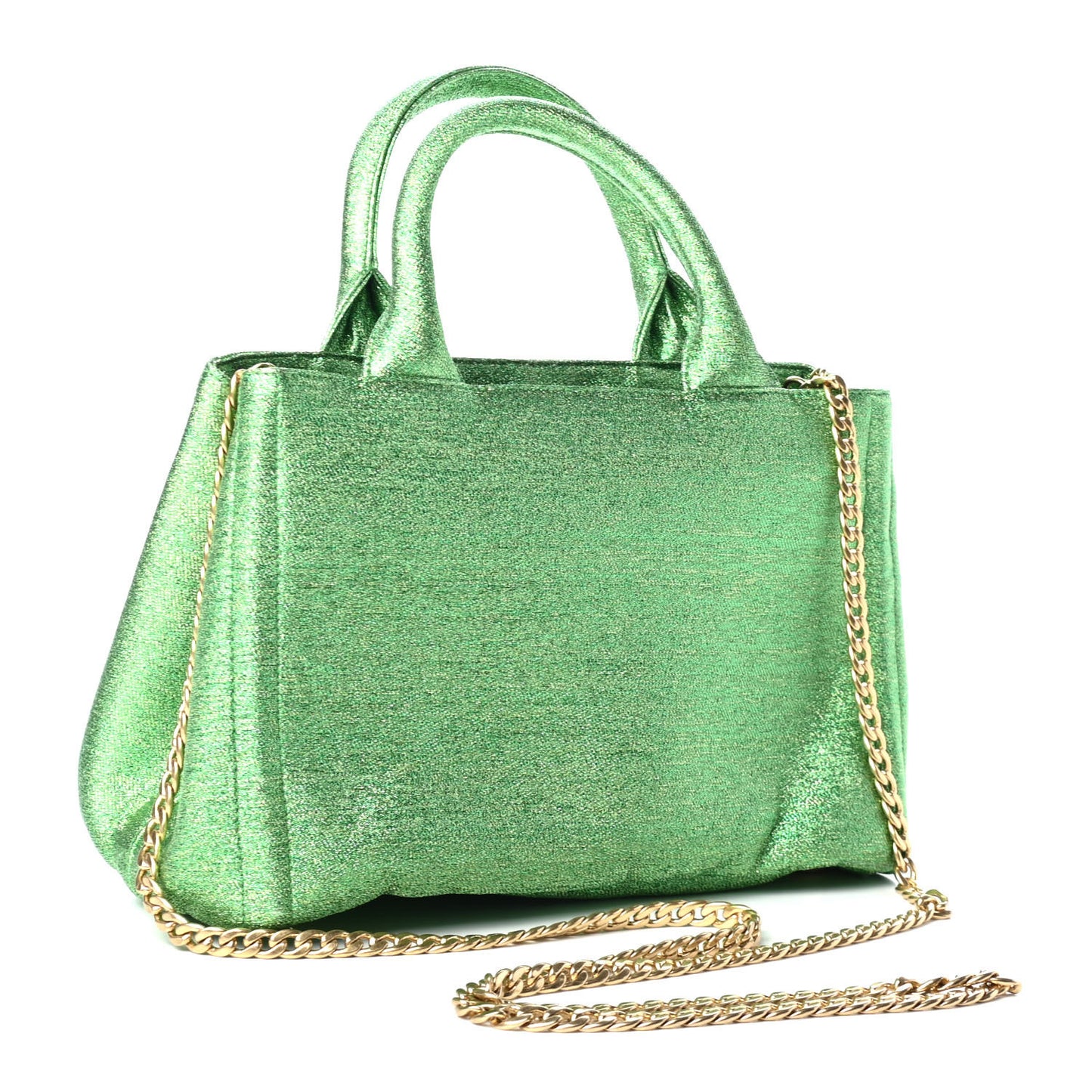 Broccato Chain Tote Felce