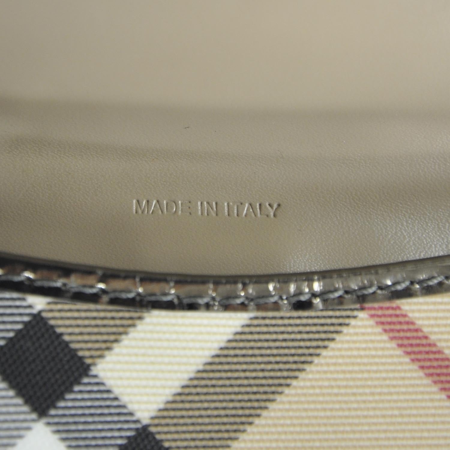 Burberry Nova Check Compact Wallet Metallic 8 of 8