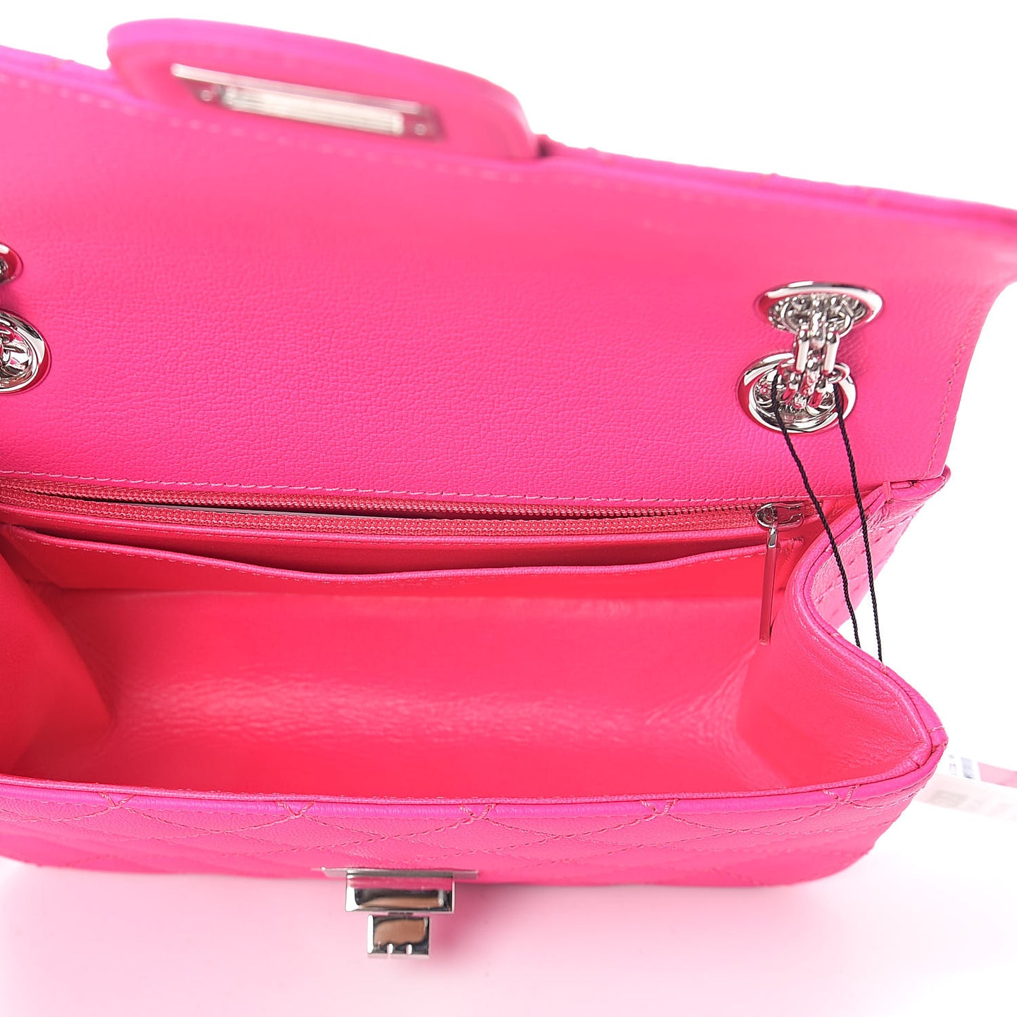 Goatskin Quilted 2.55 Reissue Mini Flap Fluorescent Pink